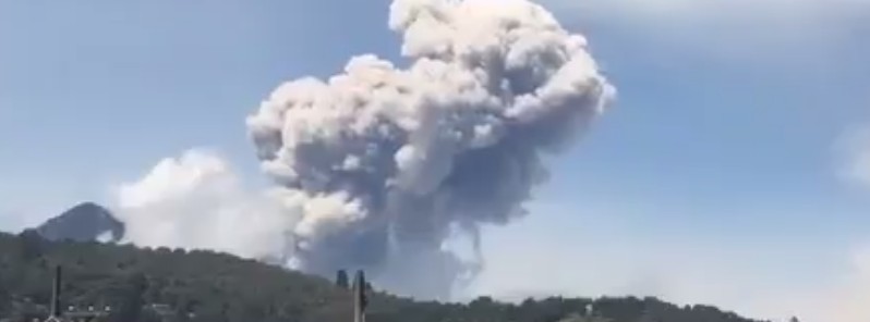Powerful eruption at Santa Maria (Santiaguito) ejects ash up to 4.5 km, Guatemala