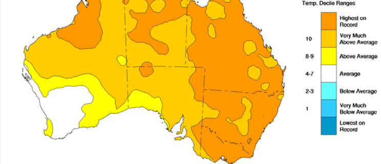 Australia experienced its warmest autumn on record