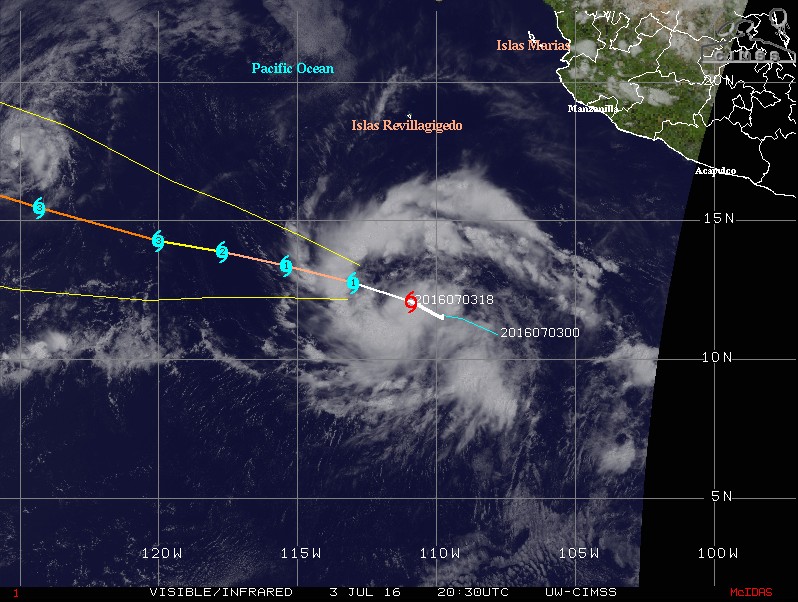 Tropical Storm “Blas” forms, to become the first major hurricane of the 2016 season