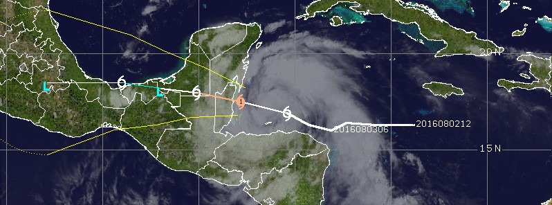 Earl becomes a hurricane hours before Belize landfall