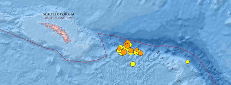 Strong and shallow M6.4 earthquake hits near South Georgia island, South Atlantic Ocean