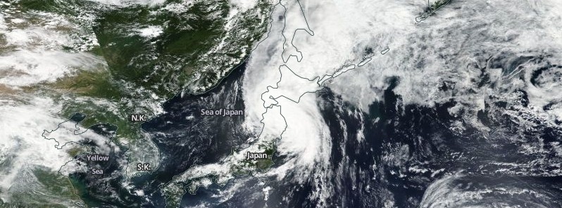 Tropical Storm “Chanthu” hits Japan