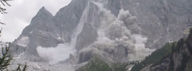 Significant landslide on Piz Cengalo, Swiss Alps