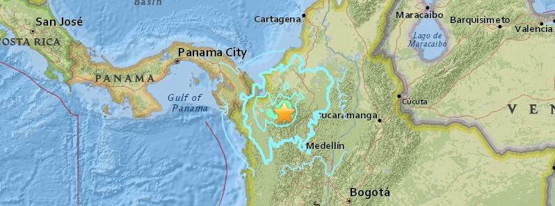 Shallow M6.0 earthquake hits northern Colombia