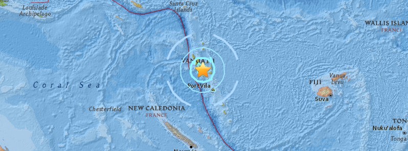 Shallow M6.0 earthquake hits Vanuatu