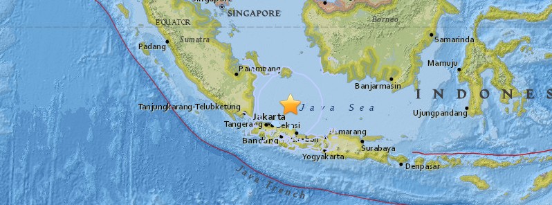 Deep M6.6 earthquake hit near the coast of Java, Indonesia