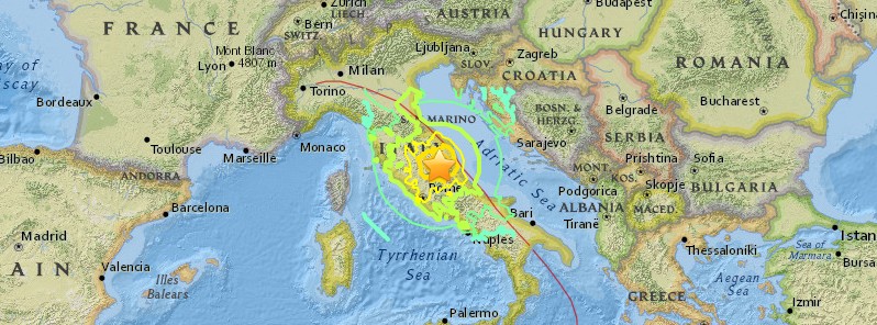 Strong and shallow M6.5 earthquake hits central Italy, the strongest since 1980