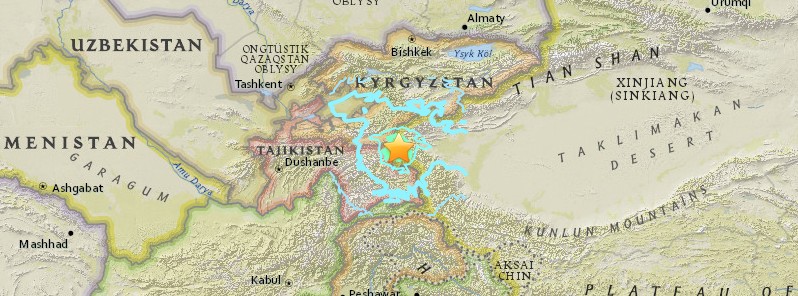 Strong and shallow M6.5 earthquake hits China, Tajikistan and Kyrgyzstan
