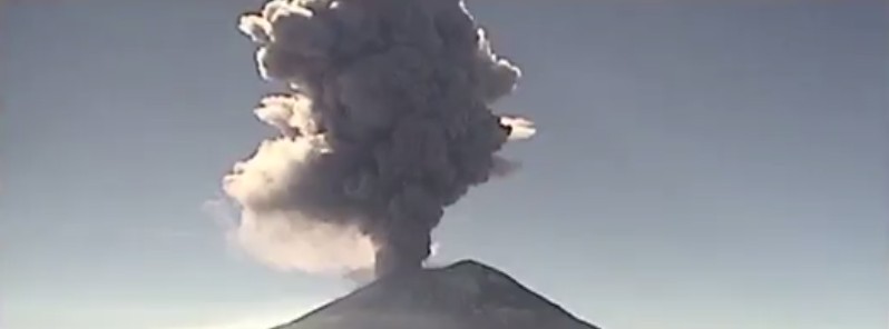Powerful eruptions at Popocatépetl volcano, Mexico