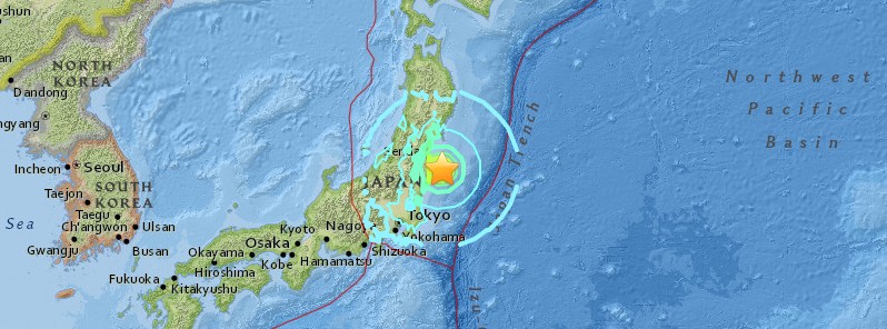 Massive M7.4 earthquake hits near Fukushima, tsunami warnings issued