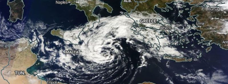 Rare tropical storm forms in the Mediterranean Sea