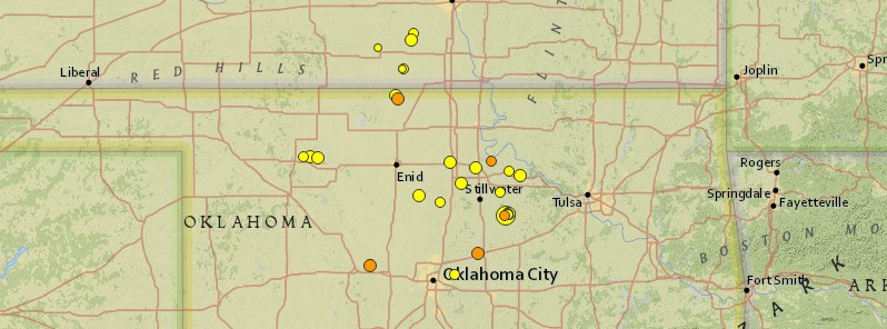 Series of earthquakes hit Oklahoma