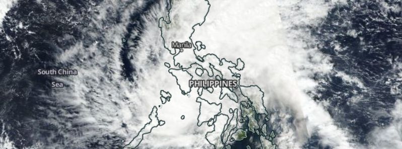 Tropical Storm “Tokage” (Marce) makes landfall over the Calamian Islands, Philippines