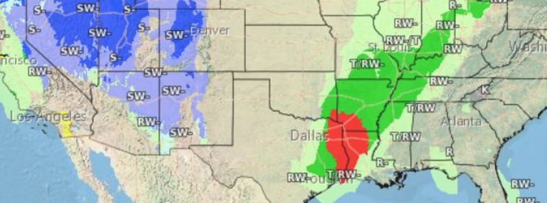 Severe thunderstorms, tornadoes to hit the South US