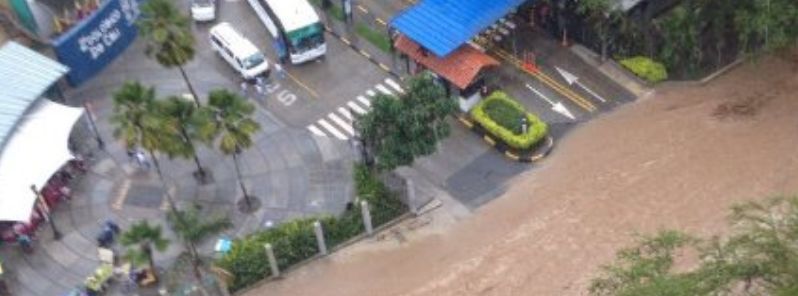 River Cali bursts its banks, six people dead, Colombia