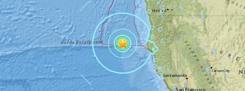 Strong and shallow M6.5 earthquake hits off the coast of Northern California