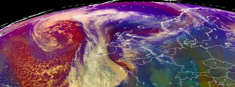 Deep cyclone packing strong winds approaching Iceland