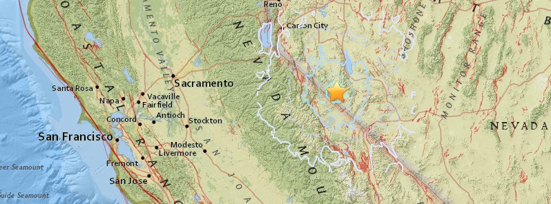Strong earthquakes hit Nevada – California border region