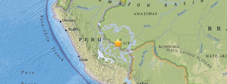 Deep M6.4 earthquake hits Peru-Brazil border region