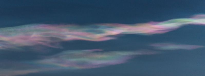 Polar Stratospheric Clouds form over Sweden