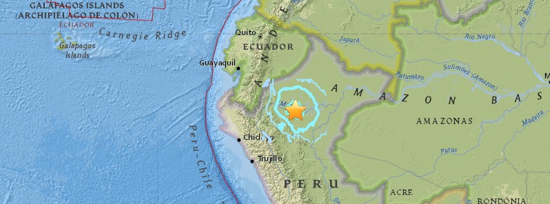 Strong M5.9 earthquake at intermediate depth hits Peru