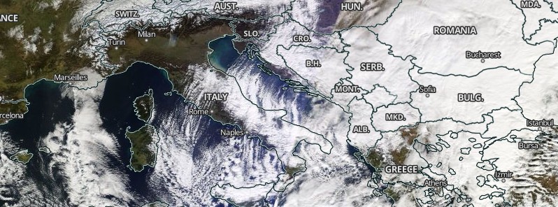 Model calls for excessive snowfall in south-central Italy and Sicily