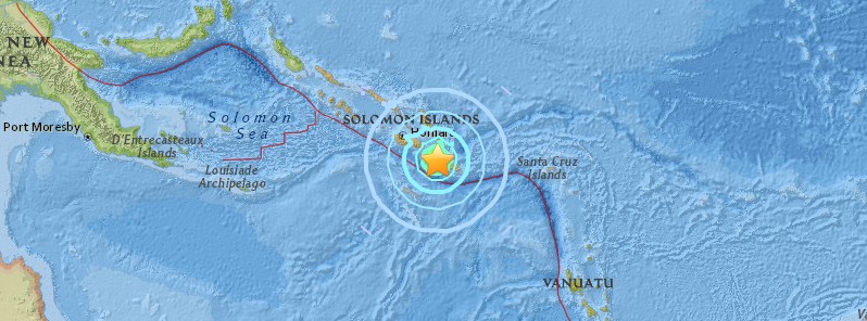 Strong and shallow M6.5 earthquake hits Solomon Islands