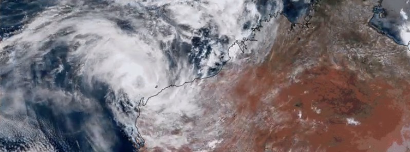 Tropical Cyclone 03S forms off the coast of Western Australia