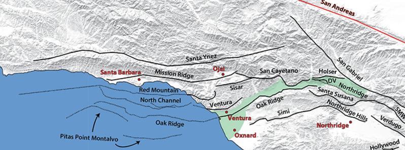 Ventura fault can cause stronger shaking and more damage