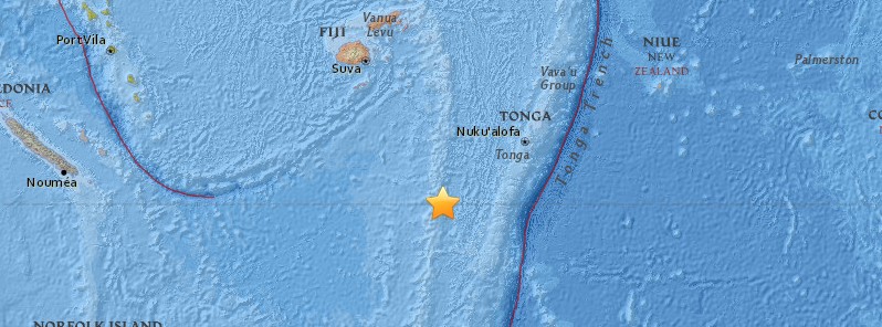 Strong and deep M6.9 earthquake hits Fiji – Tonga region