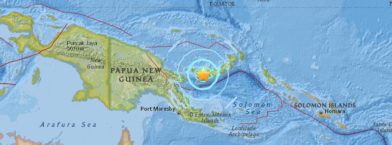 Strong and shallow M6.3 earthquake hits Papua New Guinea