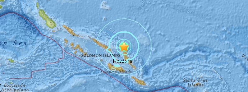 Strong and shallow M6.0 earthquake hits Solomon Islands