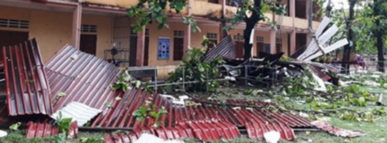 Rare tornado rips through Đông Hà City, Vietnam