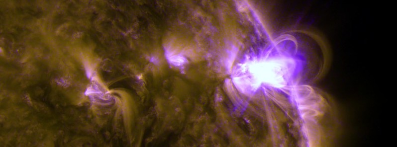 April’s solar flares through the eyes of Solar Dynamics Observatory
