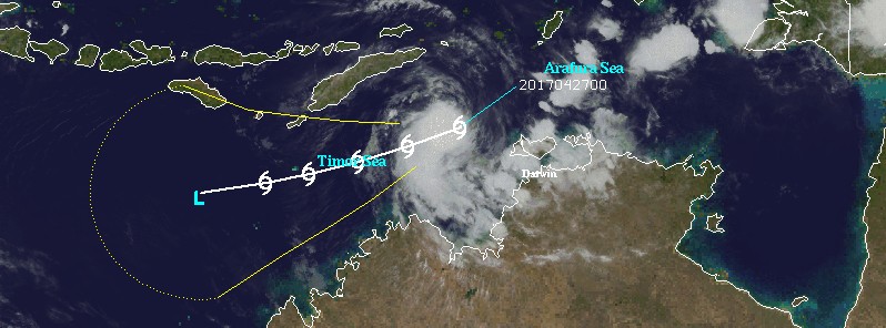 Tropical Cyclone “Frances” forms near Australia