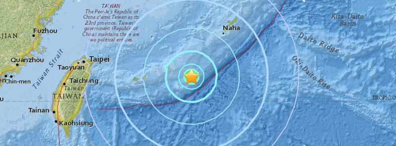 Shallow M6.4 earthquake hits Ryukyu Islands, Japan