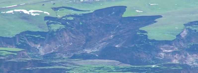 Massive landslide in Osh region, Kyrgyzstan