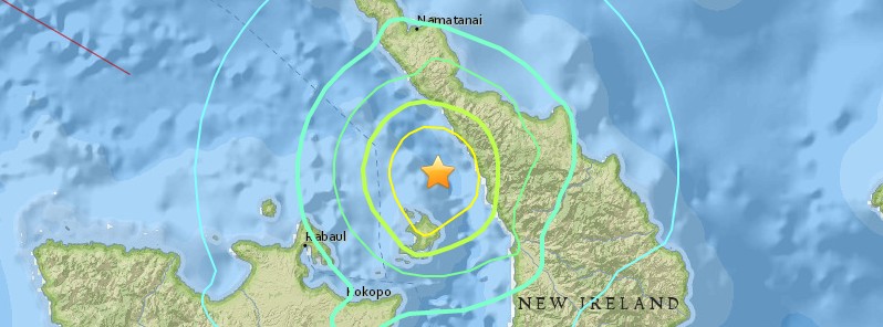 Strong and shallow M6.2 earthquake hits New Ireland, Papua New Guinea