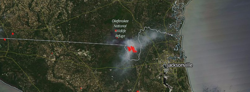 West Mims Fire in Georgia continues to grow, only 12% contained