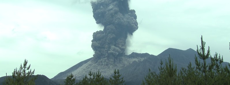 Major eruption of Mount Sakurajima, Japan