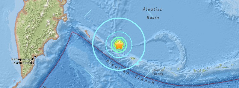 Very strong and shallow M6.9 earthquake hits Near Islands, tsunami not expected
