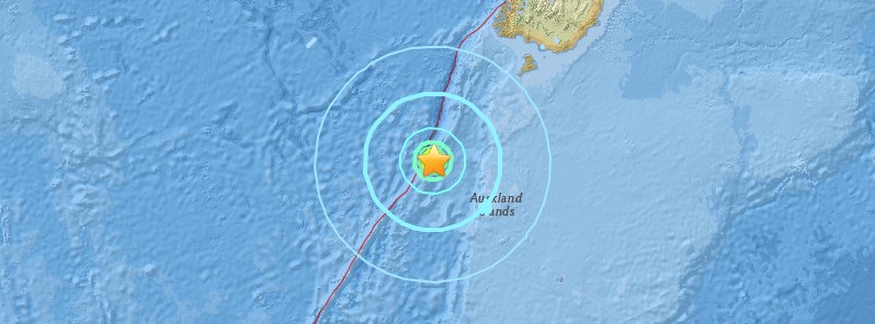Strong and shallow M6.4 earthquake hits near Auckland Islands, New Zealand