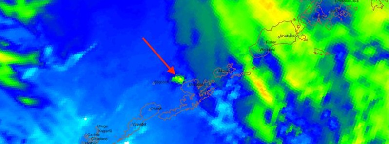 Eruptions continue at Bogoslof volcano, Aviation Color Code remains Red