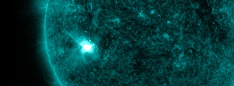 Impulsive M1.3 solar flare erupts from big Region 2665
