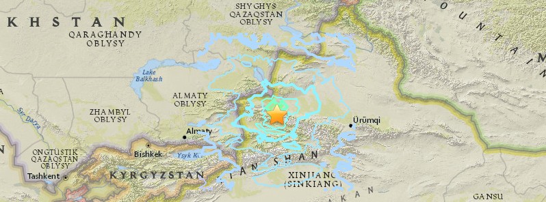 Strong and shallow M6.6 earthquake hits China – Kazakhstan border
