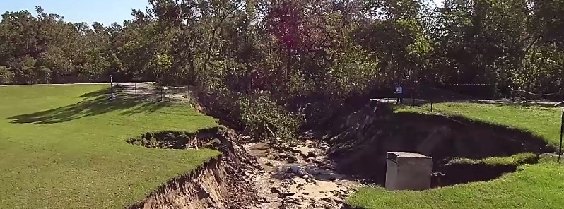 Very large sinkhole opens near Apopka middle school in Florida