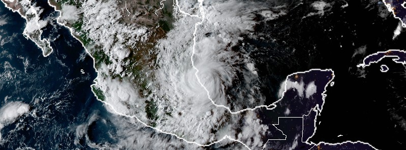 Katia hits Mexico as Category 1 hurricane, crawling through and dumping heavy rain