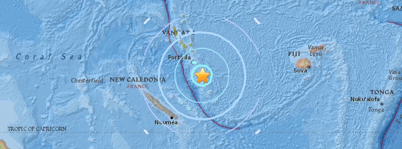 Strong and deep M6.4 earthquake hits Vanuatu