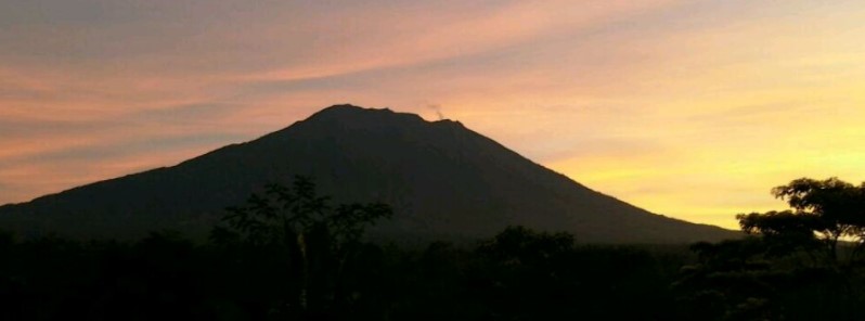 Mount Agung’s alert level lowered to 3 (of 4), Bali, Indonesia