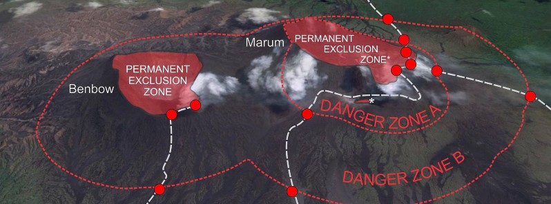 Volcanic activity at Ambrym continues at minor levels, alert level remains at 3